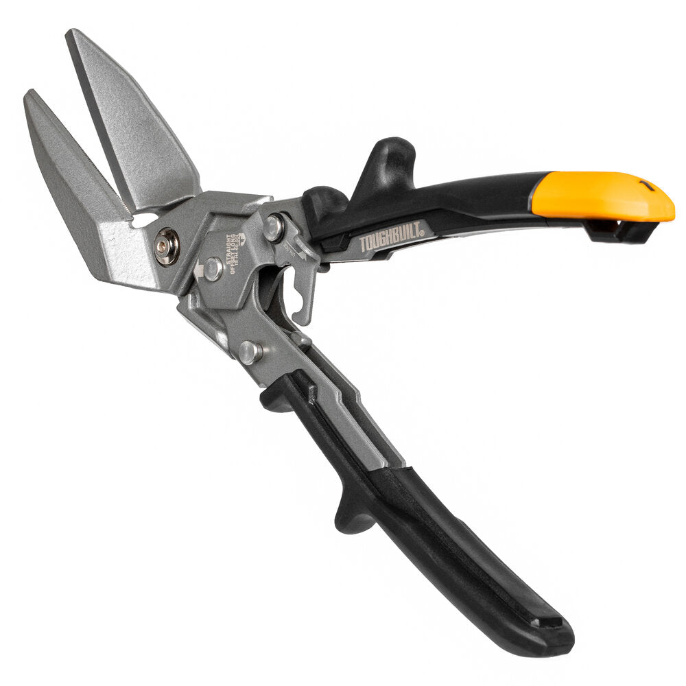 TOUGHBUILT Straight Offset Long Cut Aviation Snips