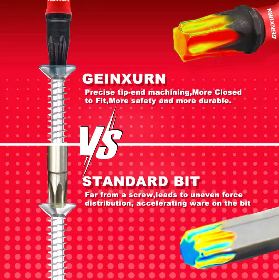 GEINXURN 10PC 2” M-BOX X50 Impact Power Bit Set - T30