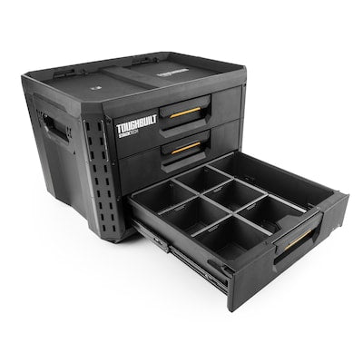 TOUGHBUILT STACKTECH XL 3-Drawer Plastic/Metal Tool Box