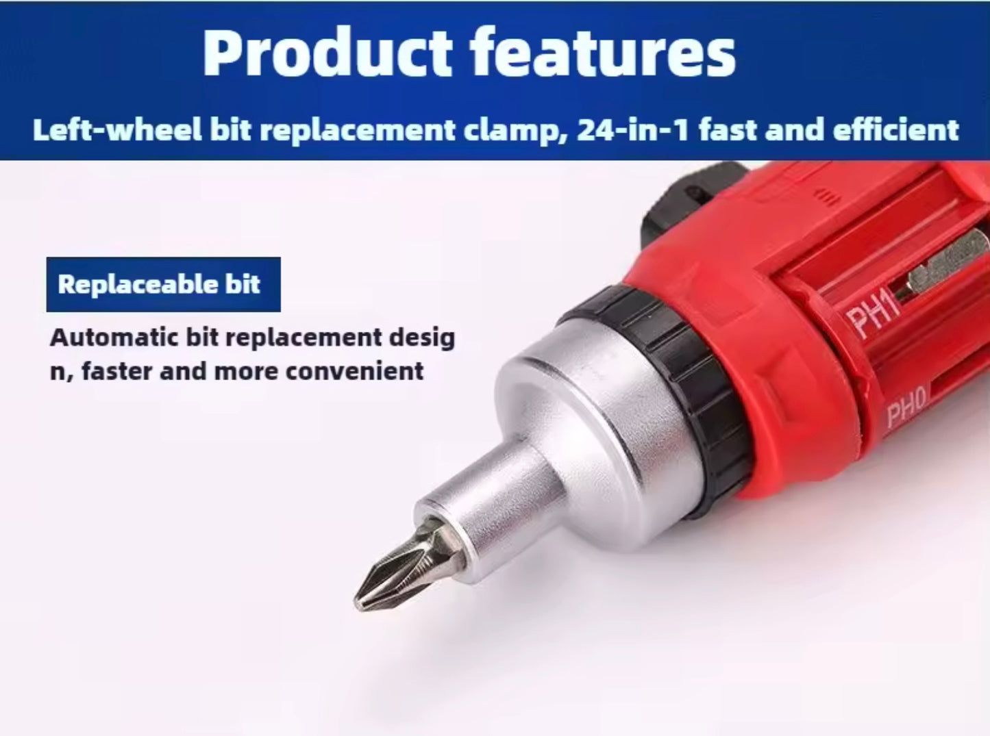 WORKPRO 24-IN-1 Ratchet Screwdriver Gun
