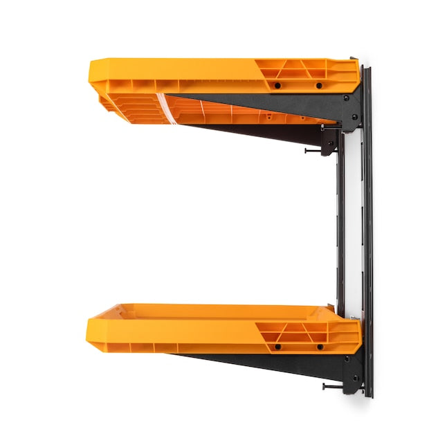 TOUGHBUILT STACKTECH Plastic/Metal Shelf (2) StackTech shelves, (2) E-track sections