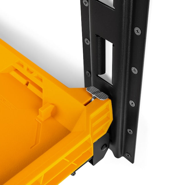 TOUGHBUILT STACKTECH Plastic/Metal Shelf (2) StackTech shelves, (2) E-track sections