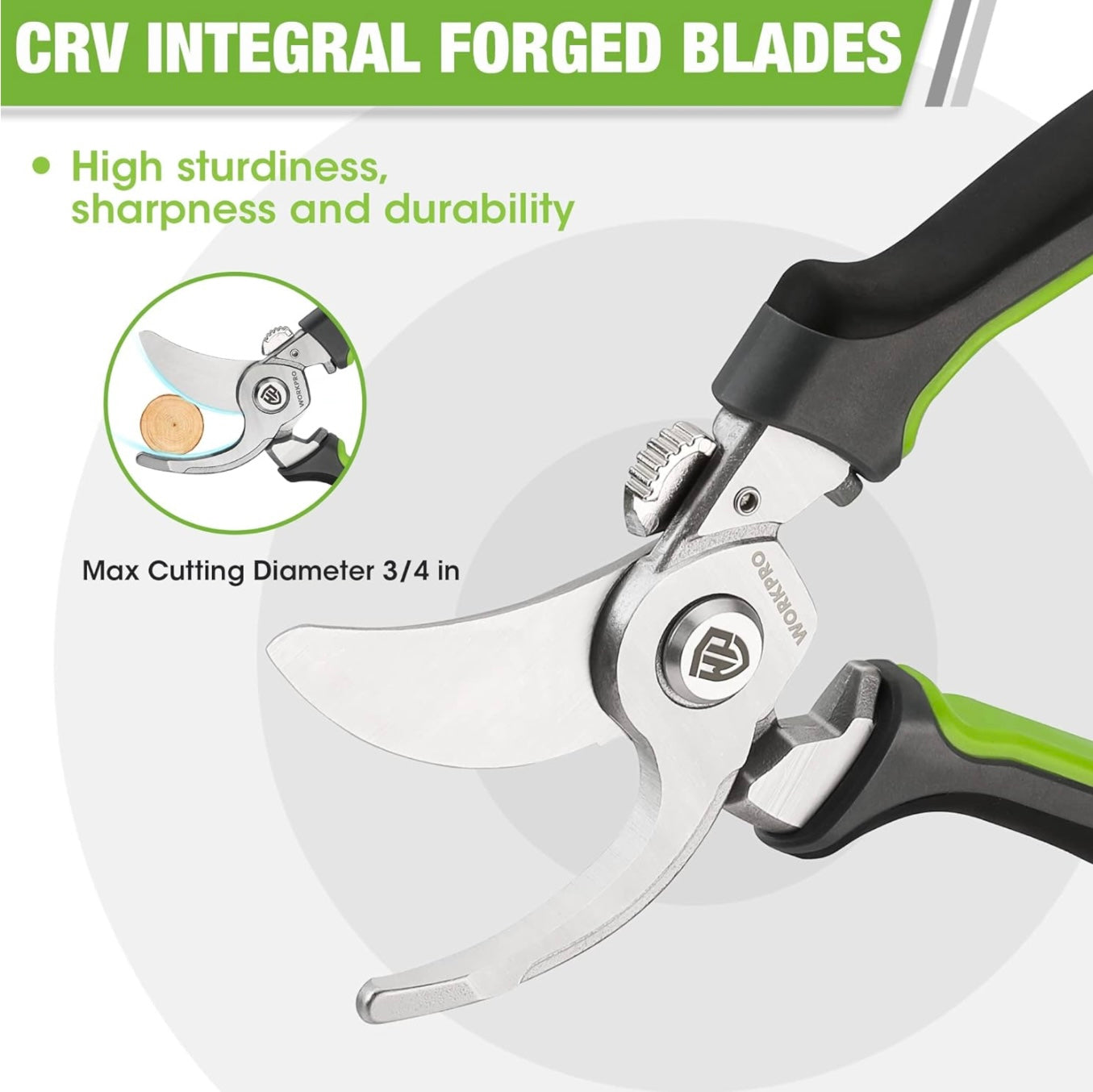 WORKPRO 8.5” Garden Bypass Pruning Shears