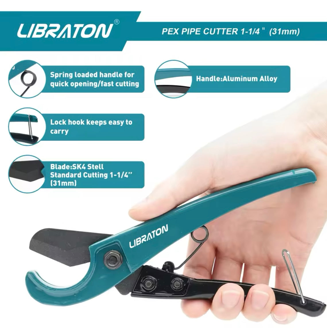 Libraton 1-1/4” Pipe/ Tube Cutter