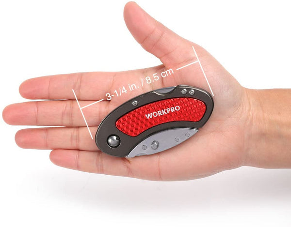WORKPRO Quick Change Blade Folding Utility Knife Set