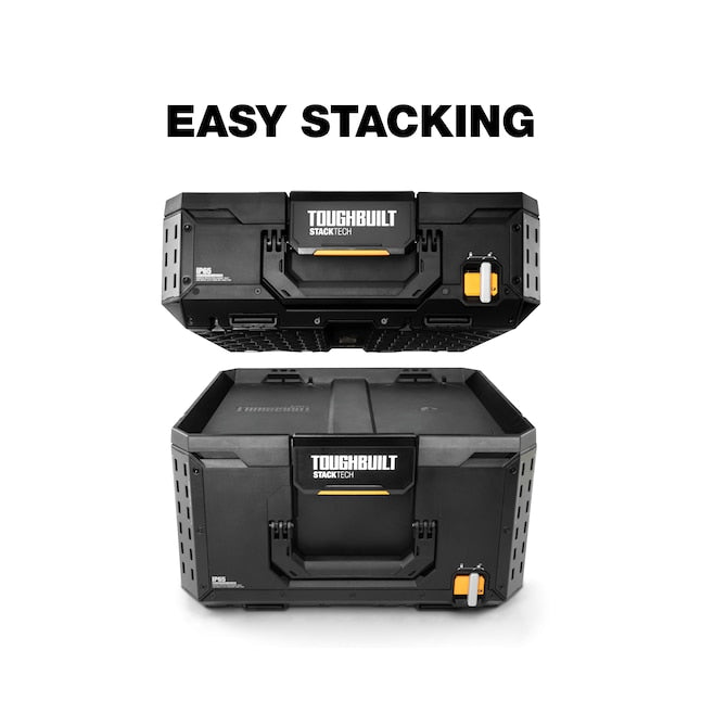 TOUGHBUILT STACKTECH Low-Profile 22-Compartment Medium Plastic Small Parts Organizer