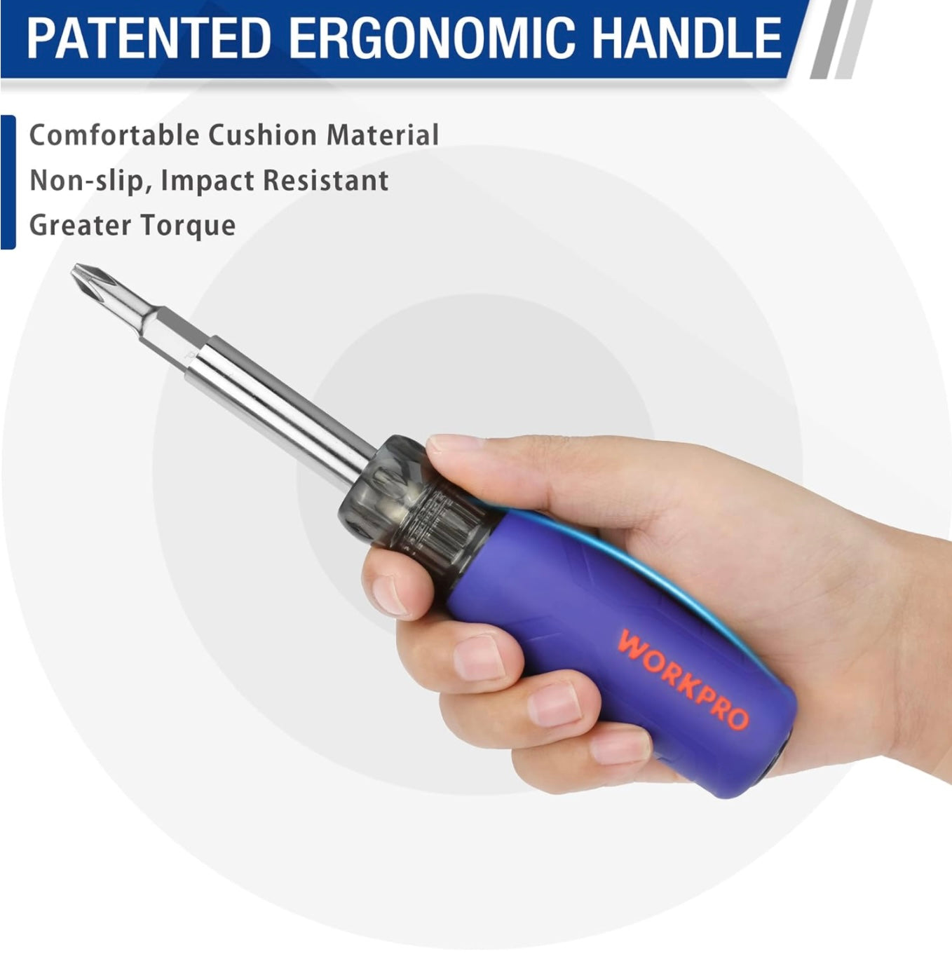 WORKPRO 6-IN-1 Multi-bit Screwdriver