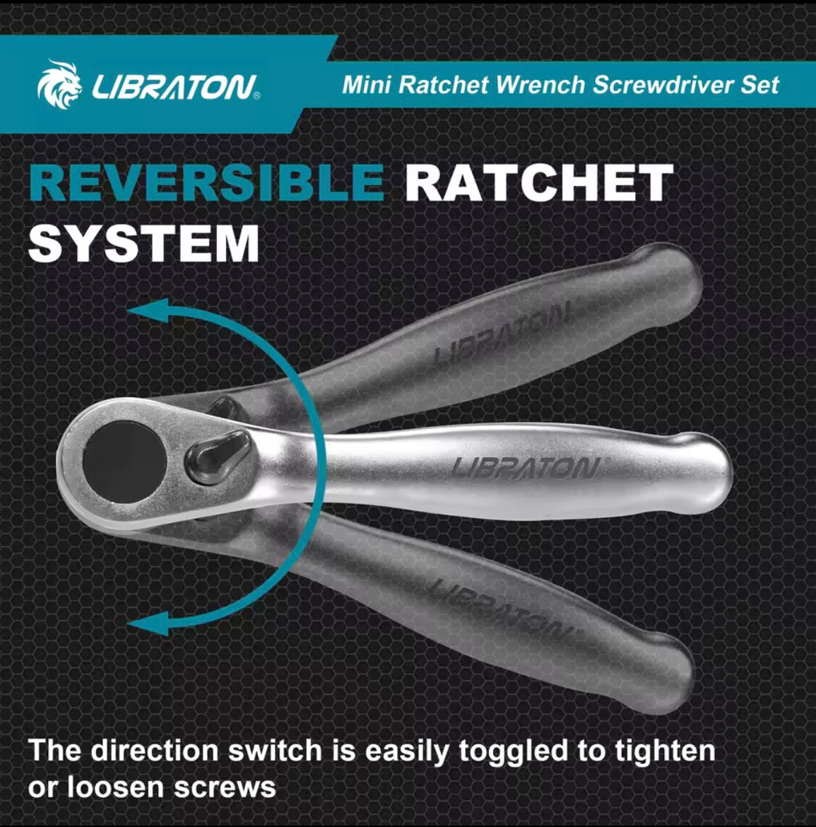 LIBRATON 11PC Mini Ratchet Wrench Screwdriver Set