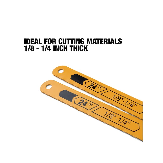 TOUGHBUILT 2Pk 12IN Hacksaw Blades - 24TPI