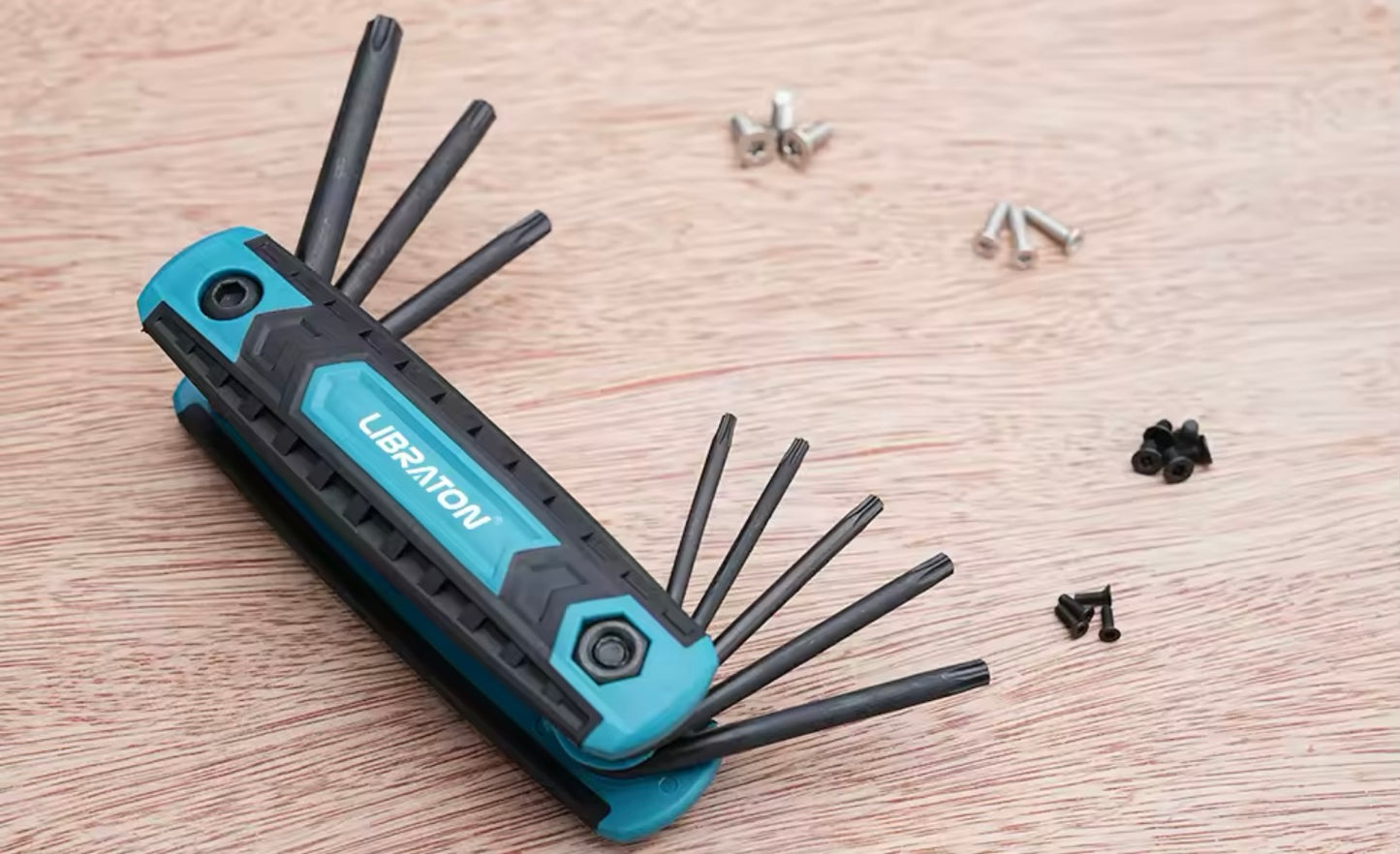 LIBRATON 8-IN-1 Tamper Proof Folding Star Key Set