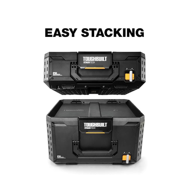 TOUGHBUILT STACKTECH Large Plastic/Metal Tool Box