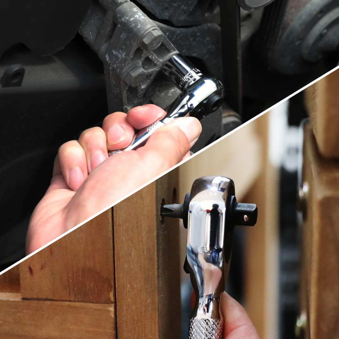 DURATECH Mini 1/4” Drive Ratchet Wrench
