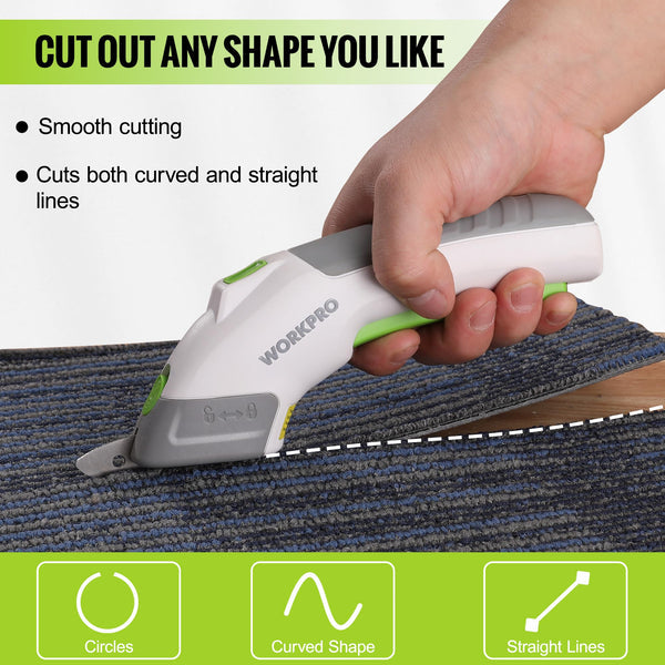 WORKPRO 4V Cordless Rechargeable Electric Scissors