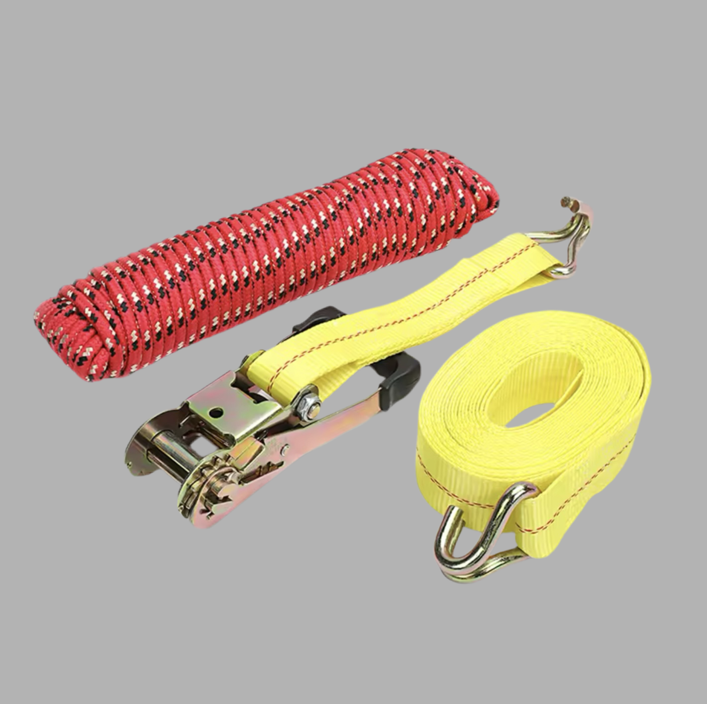 WORKPRO 3Pc Buckle Tie-Down Belt Cargo Strap