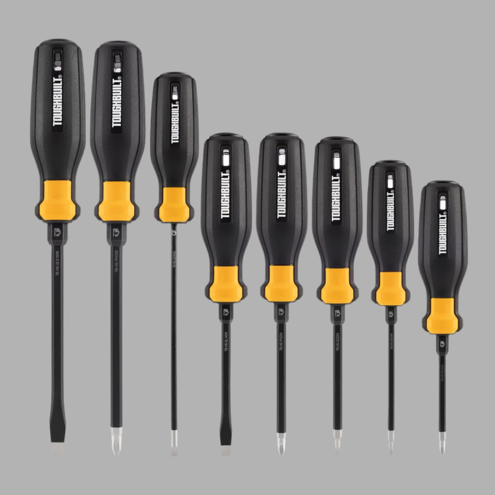 TOUGHBUILT Standard 8 Piece Screwdriver Set