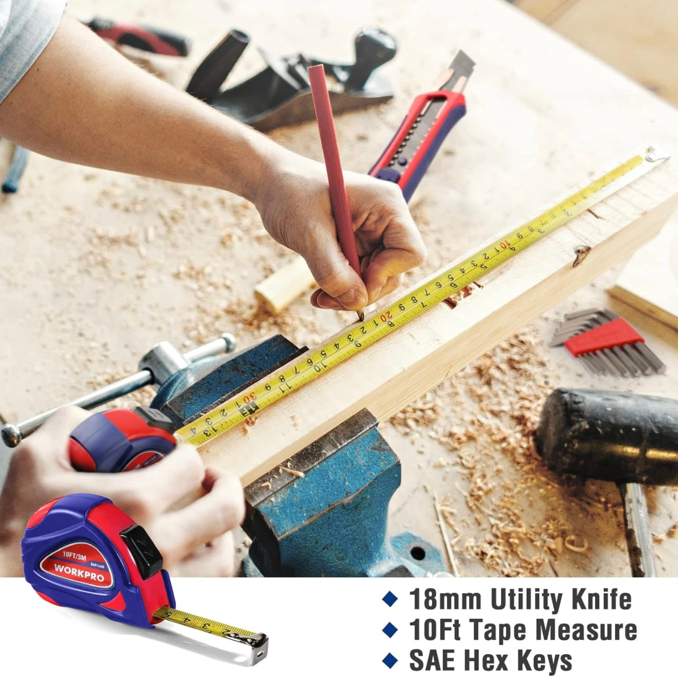 WORKPRO 35Pc Household Tool Set