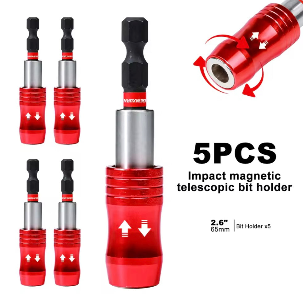 GEINXURN 1/3/5PK 2.6” Impact Magnetic Telescopic Bit Holder