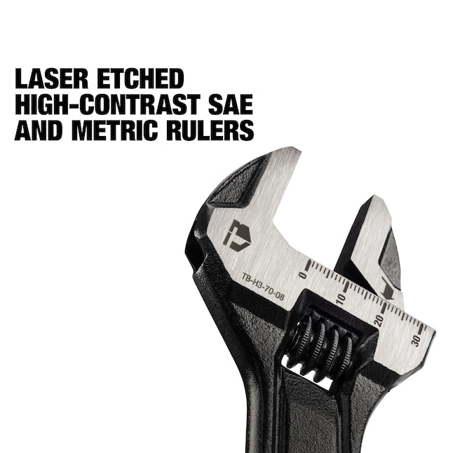 TOUGHBUILT 8” Adjustable Wrench