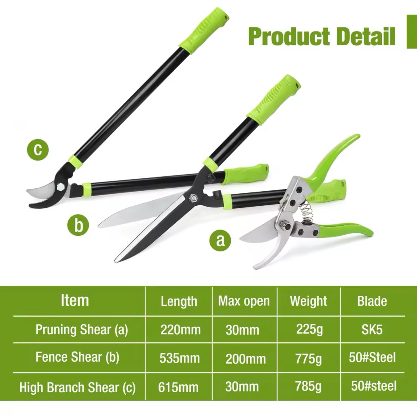 WORKPRO 3PC Garden Shears Set