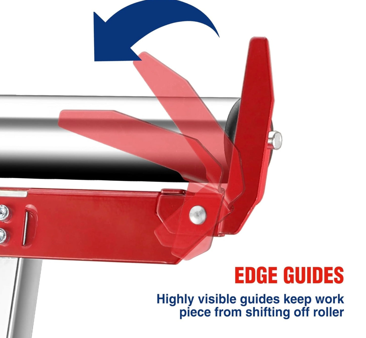 WORKPRO Height Adjustable Folding Roller Stand, Heavy Duty 250 LB Load Capacity, Outfeed Woodworking