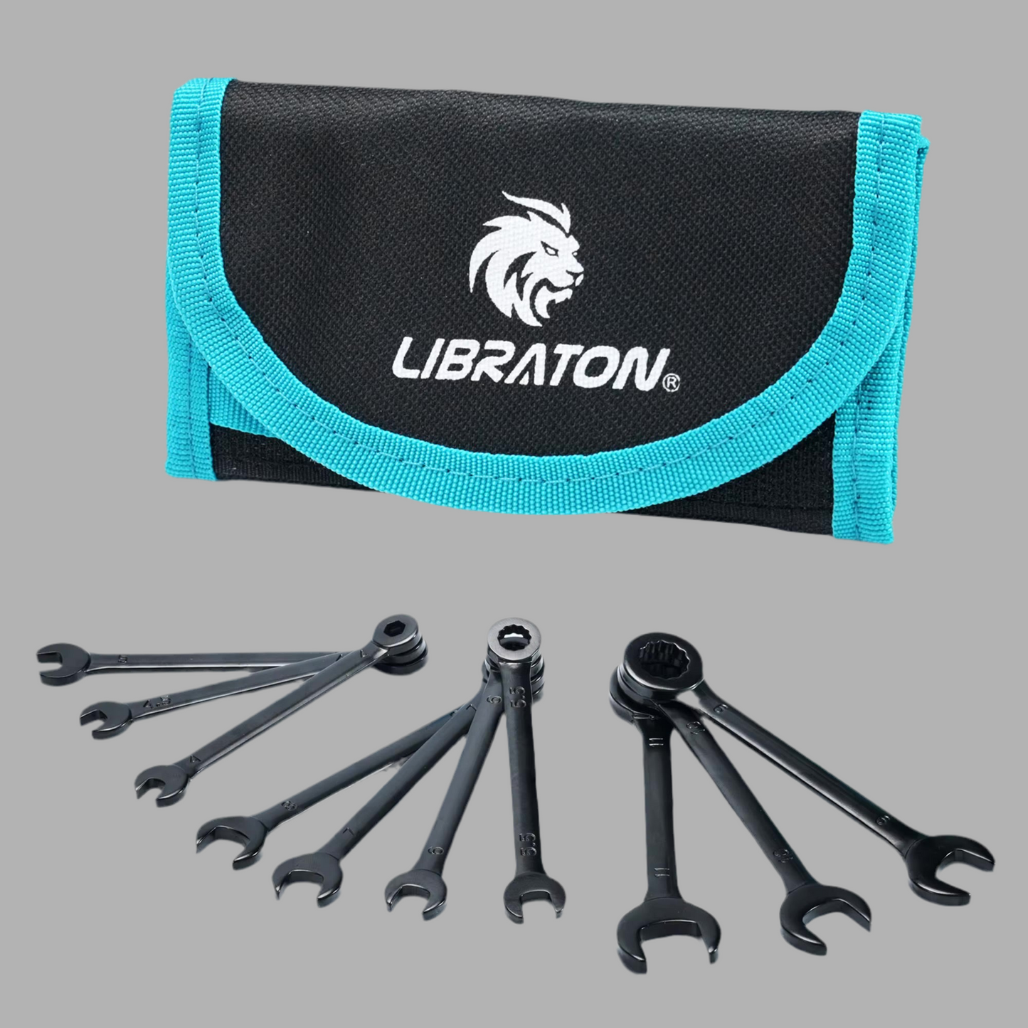 LIBRATON Mini Combination Wrench Set - Metric or SAE