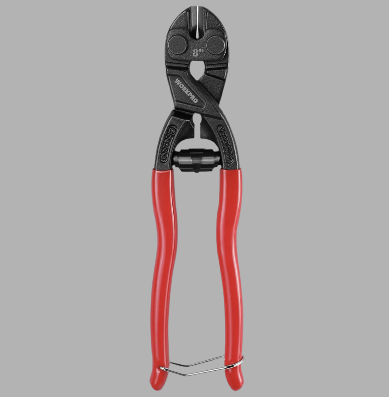WORKPRO 8” Mini Bolt Cutter w/ Recess & Spring