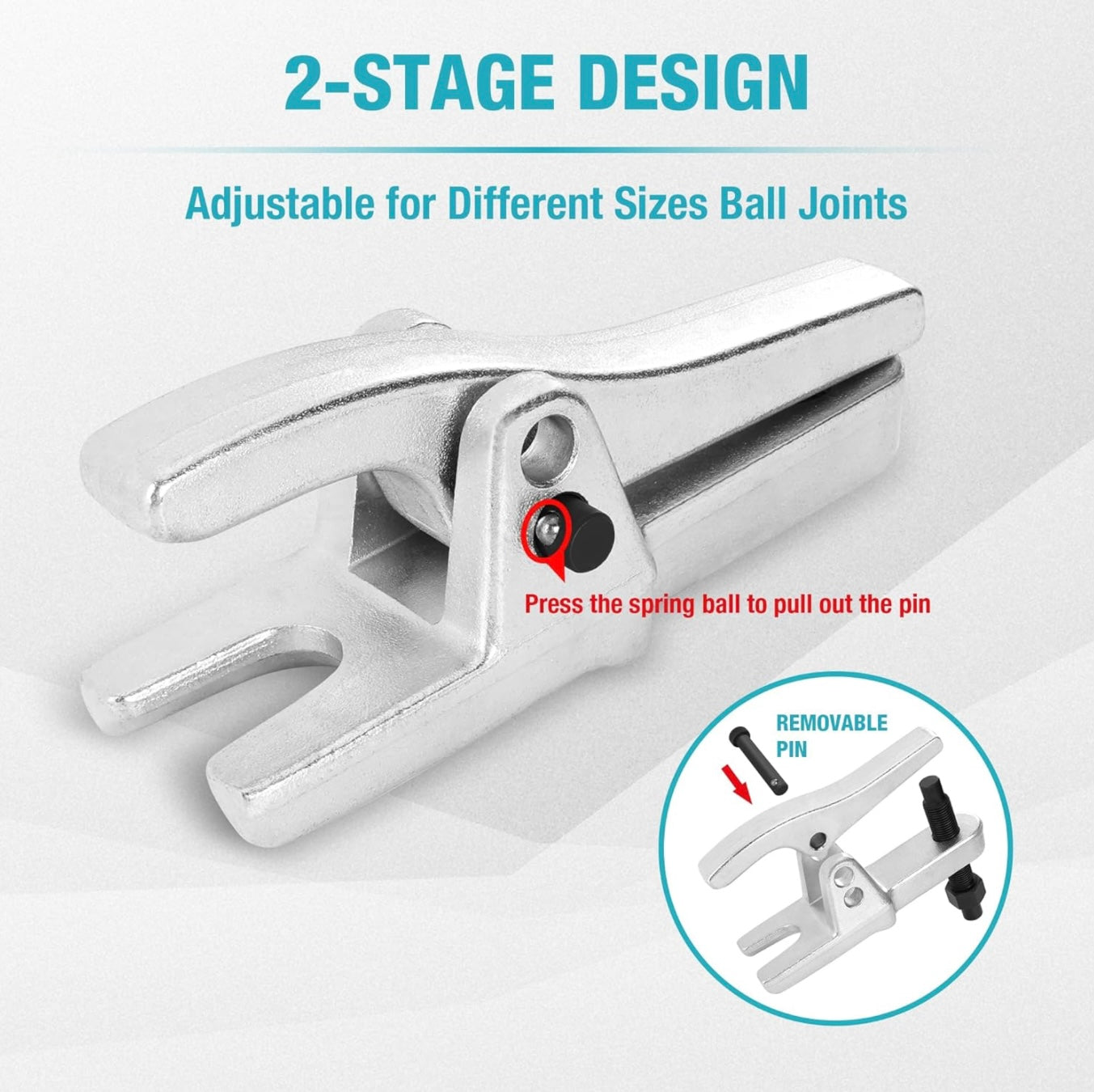 DURATECH Ball Joint Separator, Adjusts from 1-1/3" to 2-1/8"