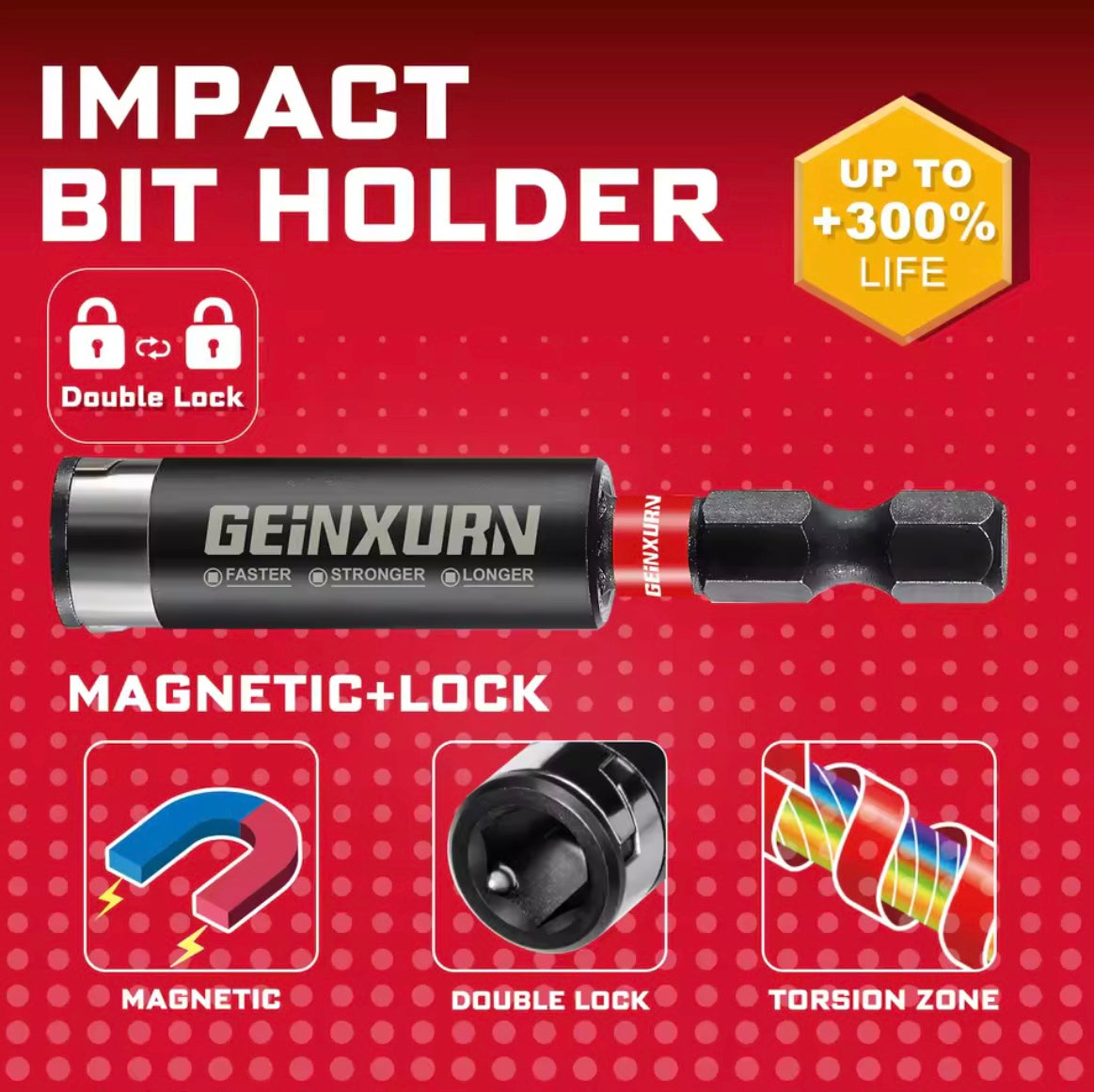 GEINXURN 22PC Magnetic Torx Driver Bit Set w/ Bit Holder, Organizer Sleeve
