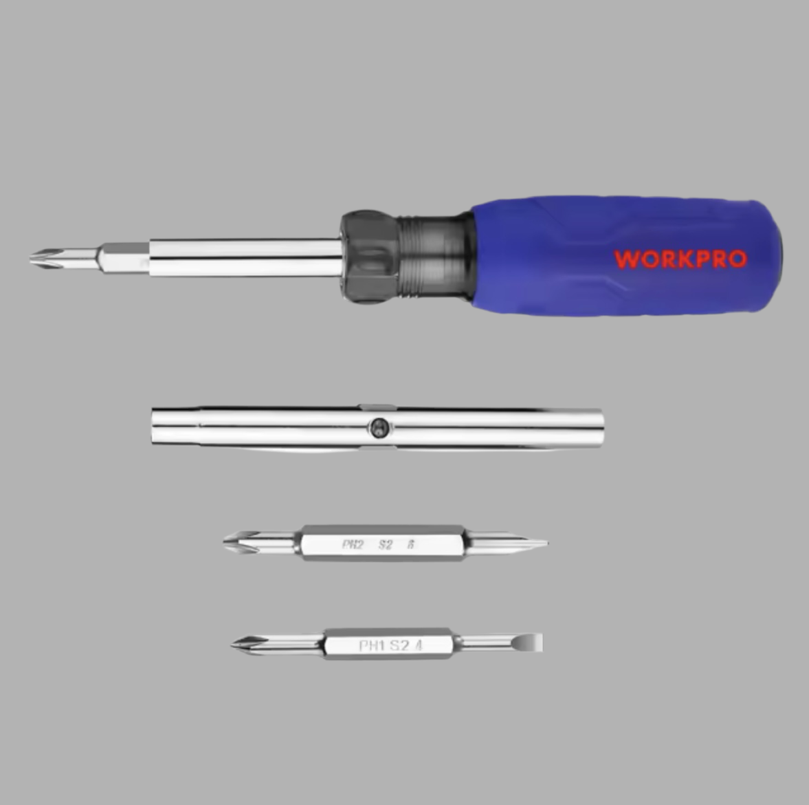 WORKPRO 6-IN-1 Multi-bit Screwdriver