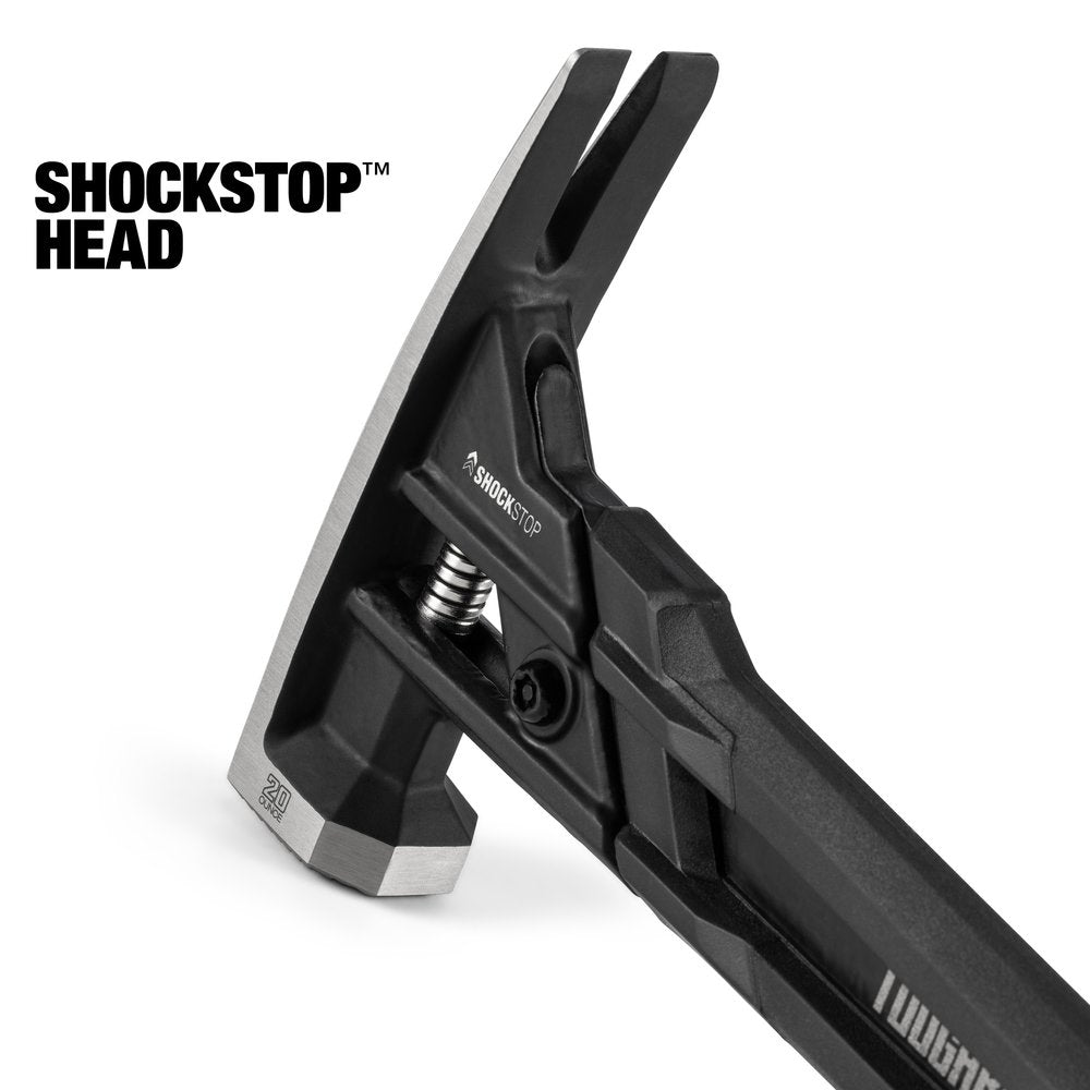 TOUGHBUILT 20 Oz. Shockstop Steel Rip Hammer - Milled Face