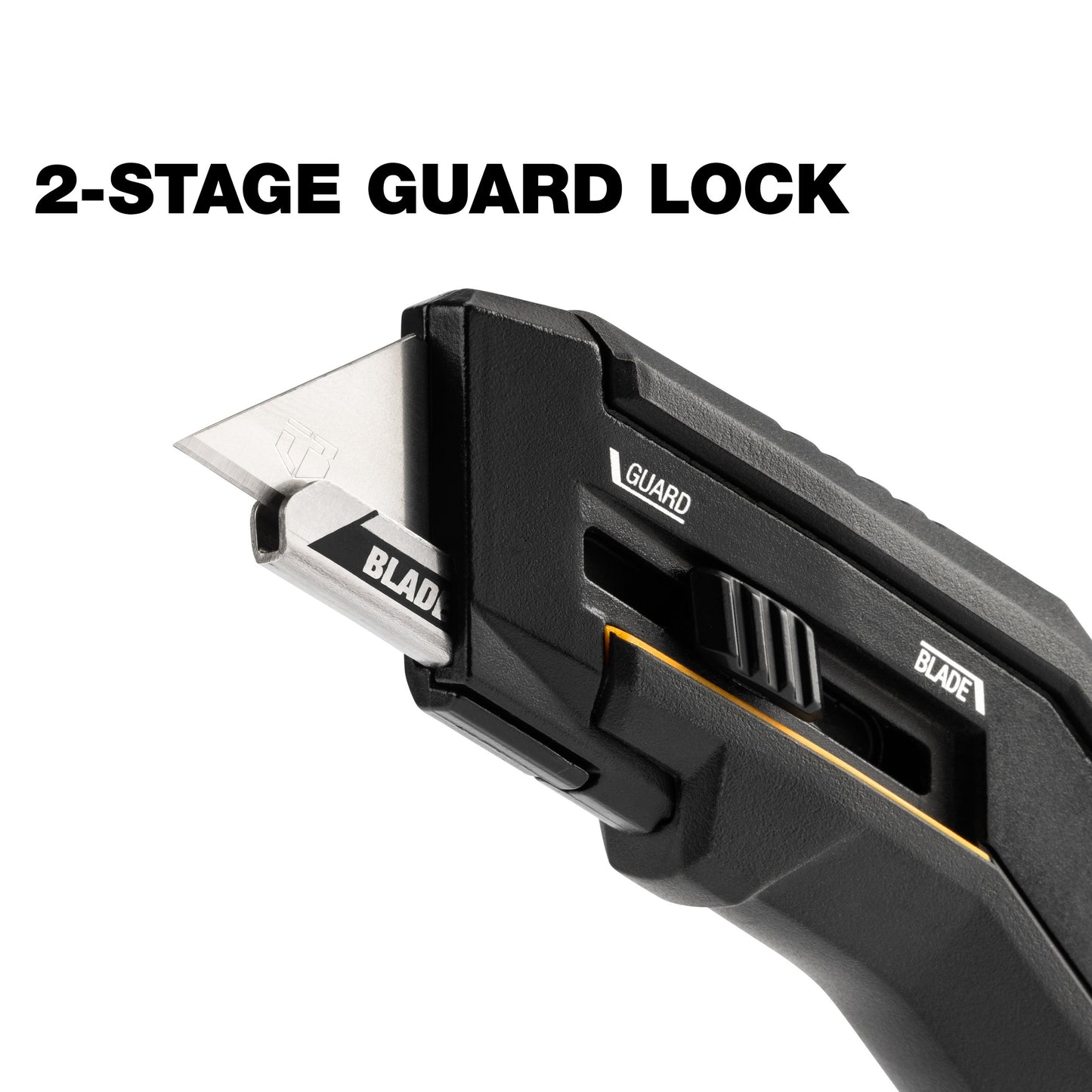 TOUGHBUILT Fixed Blade + Sliding Guard Utility Knife