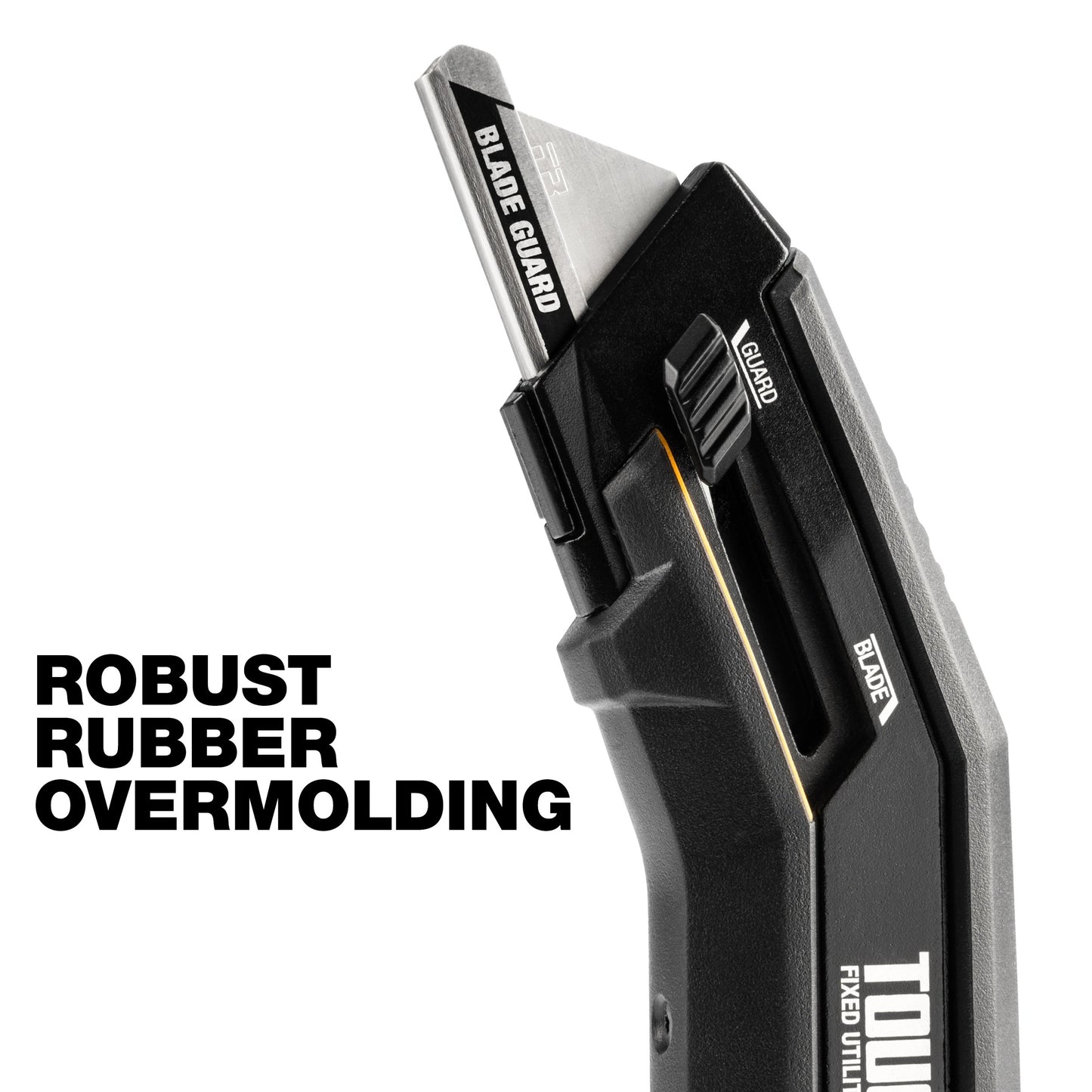 TOUGHBUILT Fixed Blade + Sliding Guard Utility Knife