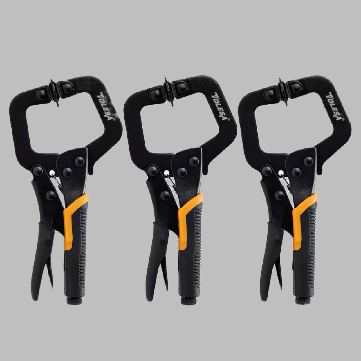 TOLESA 1/3PC 6.75” Heavy-Duty C Clamp