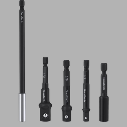 DURATECH 5PC Socket Adapters and Extension Bar Set