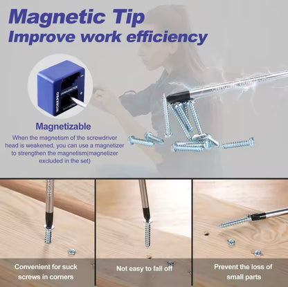 WORKPRO 6Pc Screwdriver Set w/ Magnetic Tips