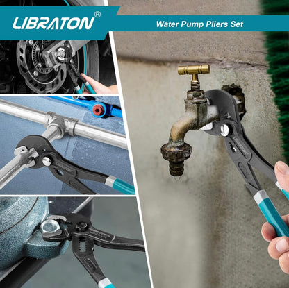 LIBRATON 3PC Groove Joint Pliers Set