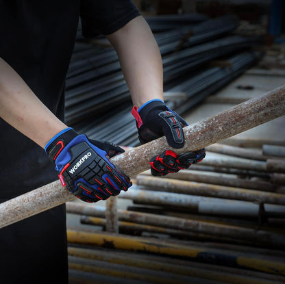 WORKPRO Heavy Duty Impact Protection Work Gloves - M, L, XL