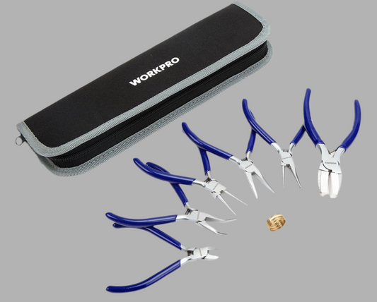 WORKPRO 7PC Jewelry Pliers Set w/ Easy Carrying Pouch