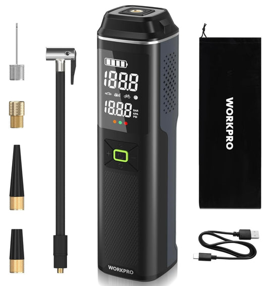 WORKPRO 12V Portable Air Compressor