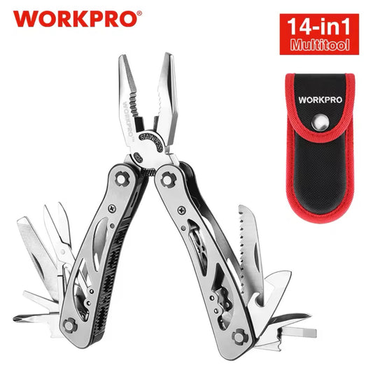 WORKPRO 14-IN-1 Multi-Purpose Folding Pliers