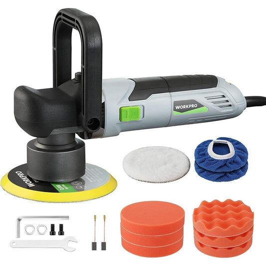 WORKPRO 6400RPM 6 Inch Dual Action Buffer Polisher Kit w/ 6 Variable Speeds