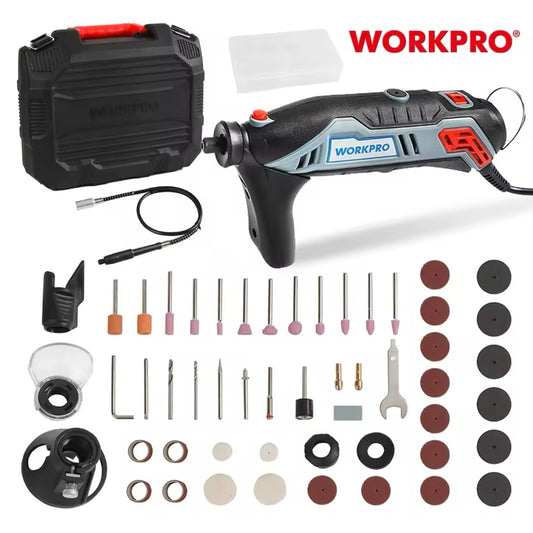 WORKPRO 182Pc 130W Variable Speed Rotary Tool Kit