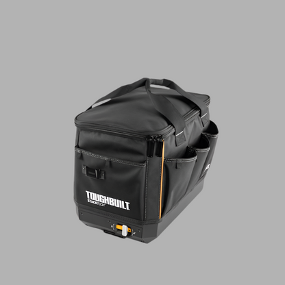 TOUGHBUILT STACKTECH Black Polyester 11-in Zippered Tool Bag