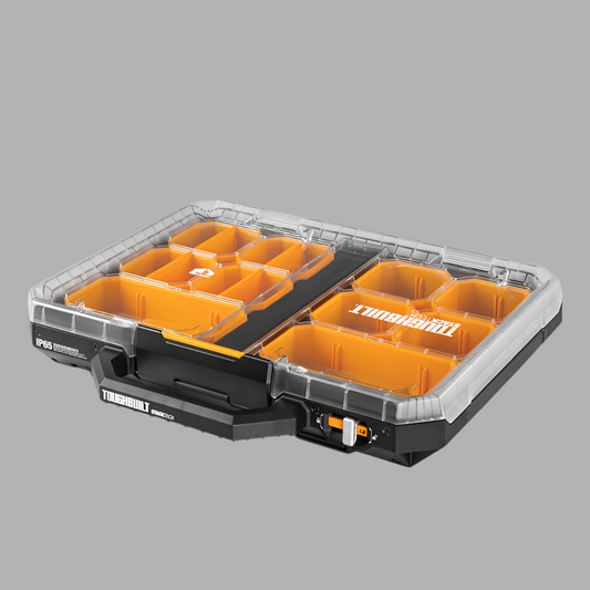TOUGHBUILT STACKTECH Low-Profile 22-Compartment Medium Plastic Small Parts Organizer
