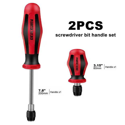 GEINXURN 2PC Screwdriver Bit Handle Set