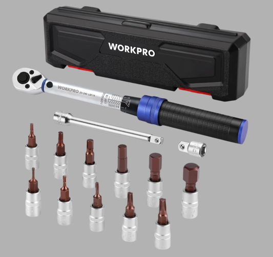 WORKPRO 14Pc 1/4” Drive Torque Wrench Set