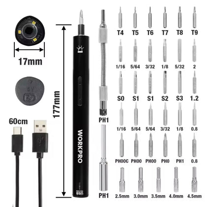 WORKPRO 3.6V Electric Screwdiver Set