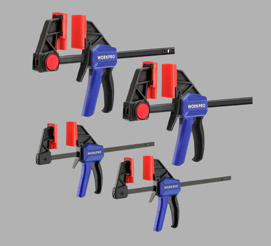 WORKPRO Woodworking Bar Clamps 6”(2)/4.5”(2)