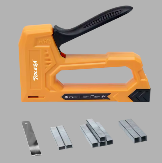 TOLESA Light-Duty Staple Gun w/ 1600 Staples, Staple Remover