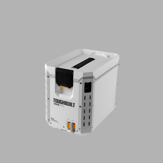 TOUGHBUILT STACKTECH Compact White 16-Quart Insulated Chest Cooler